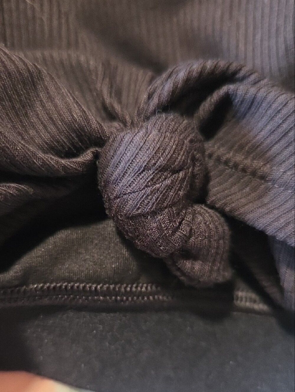 JoyLab Black Knot-Front Crop Tank - Picture 6 of 6